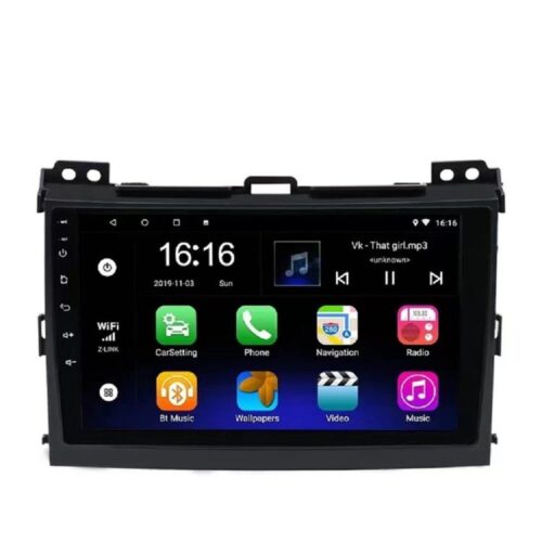 Car Fascia Frame Adapter Android Stereo Dashboard Kit Face Plate For Toyota Land Cruiser Prado 120 J120 LC120 (FT-015118)