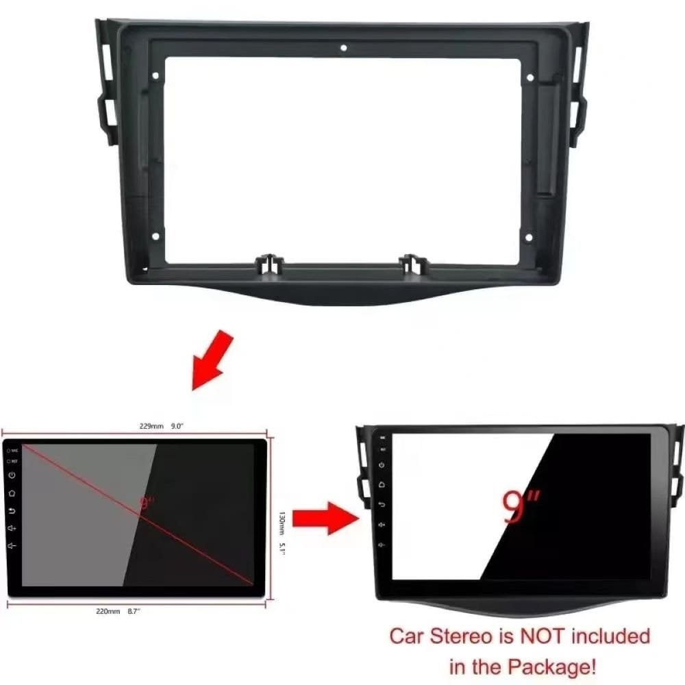 Car Frame Fascia Adapter Android Radio Fitting Panel Kit For Toyota RAV4 RAV 4 (FT-033) - Image 2