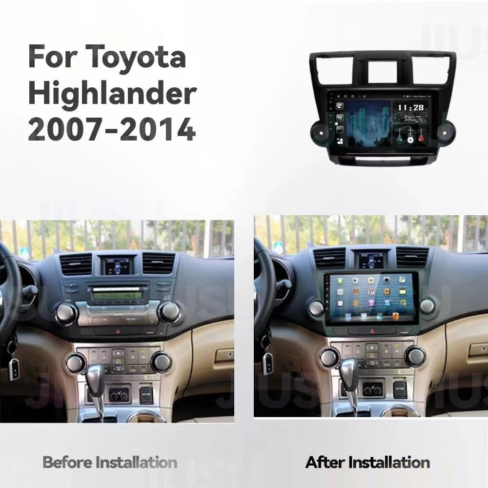 Car Frame Fascia Adapter Android Radio Audio Dash Fitting Panel Kit For Toyota Highlander /KLUGER (FT-036060125) - Image 4