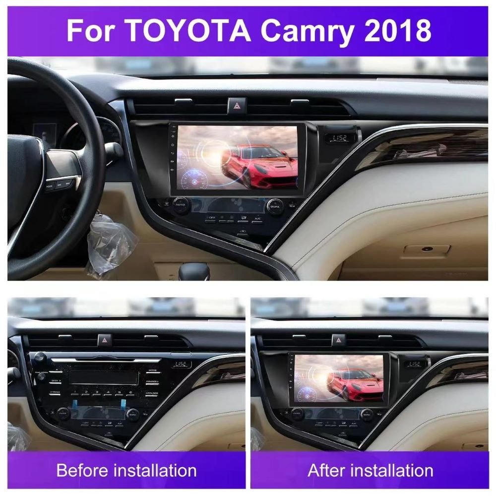 Car Frame Fascia Adaptor For Toyota Camry 2018 Android Radio Audio Dash Fitting Panel Kit (FT-005) - Image 5