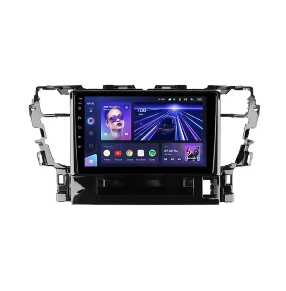 Car Radio Fascia Frame Cable For Toyota Alphard 30 Serices Vellfire 2015-2020 Android Stereo Dashboard Kit Face Plate