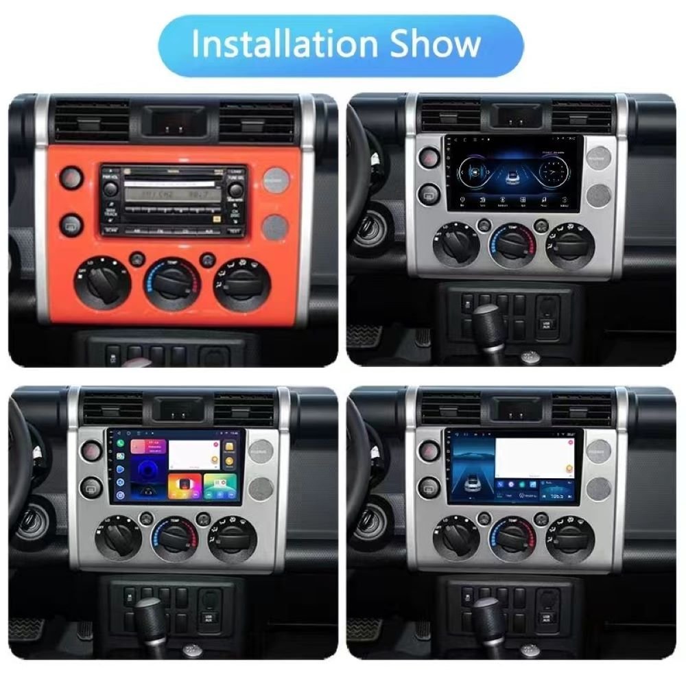 Car Frame Fascia Adapter For Toyota FJ Cruiser 2007-2018 Android Radio Dash Fitting Panel Kit (FT-009059) - Image 5