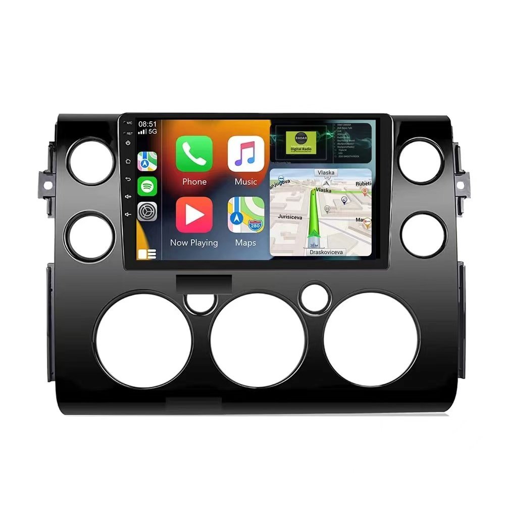 Car Frame Fascia Adapter For Toyota FJ Cruiser 2007-2018 Android Radio Dash Fitting Panel Kit (FT-009059) - Image 3