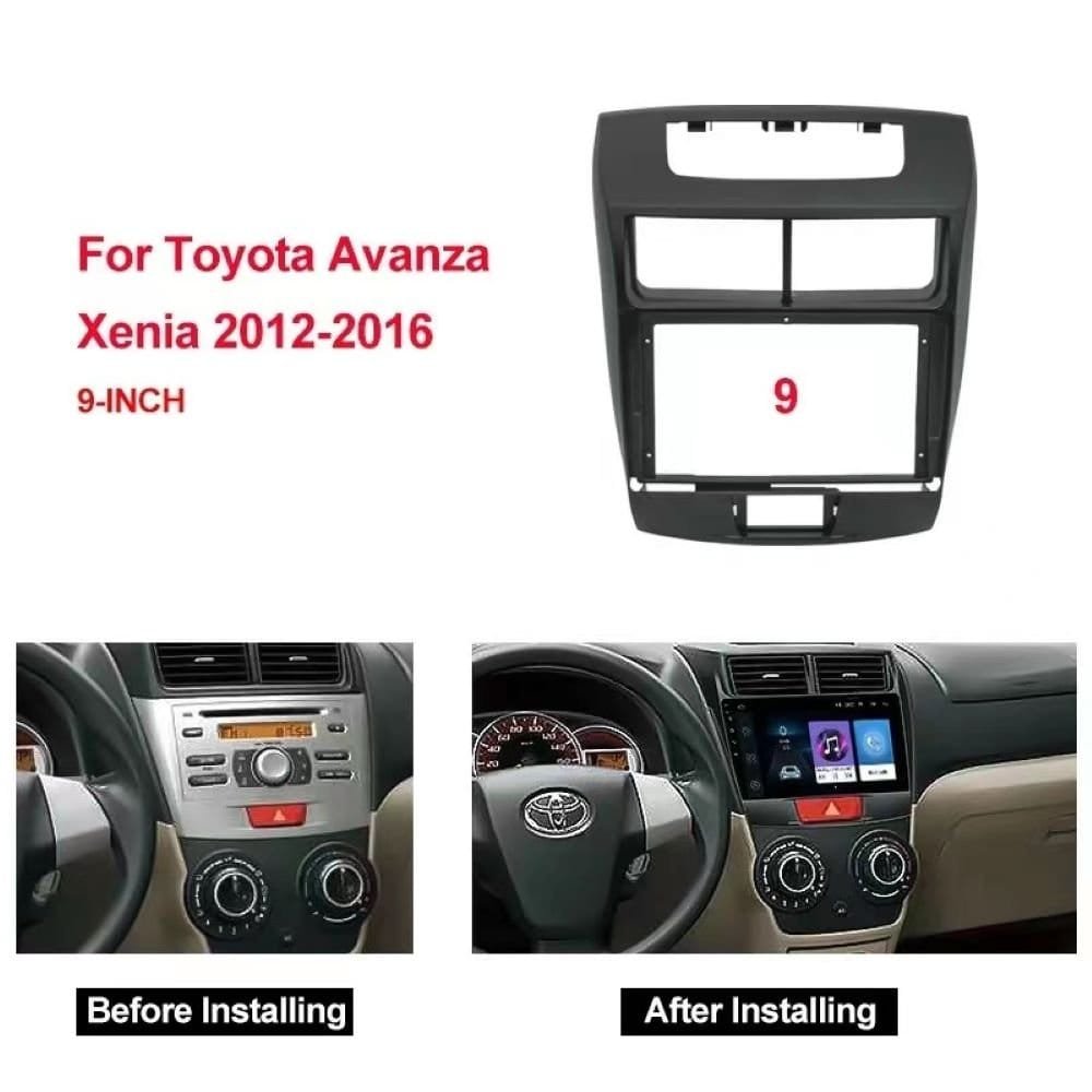 Car Radio Fascia Frame Adapter For Toyota Avanza Daihatsu Xenia 2011-2019 Stereo Android Radio Dashboard Kit Face Plate (FT-066) - Image 3