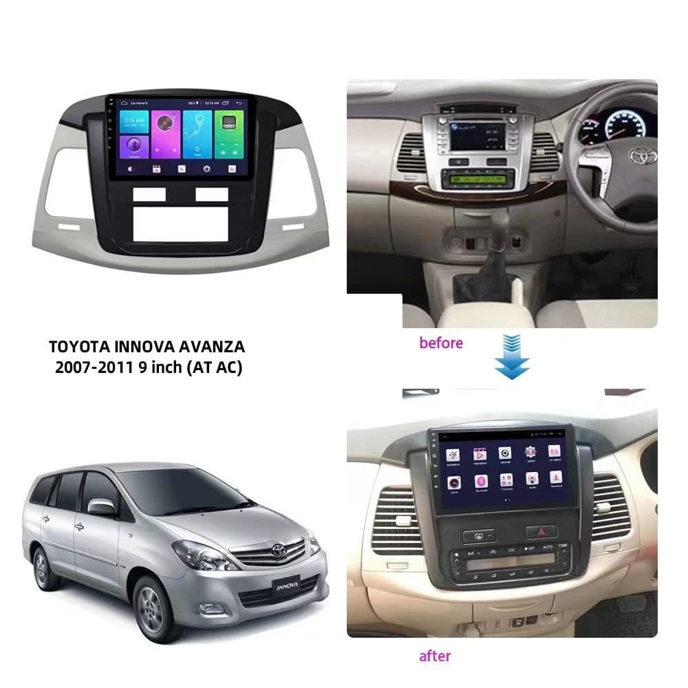 Car Frame Fascia For Toyota Innova Avanza 2007-2011 Android Stereo Radio Dashboard Kit Face Plate (FT-068069) - Image 4